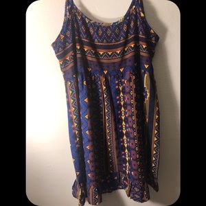 Tribal pattern summer dress